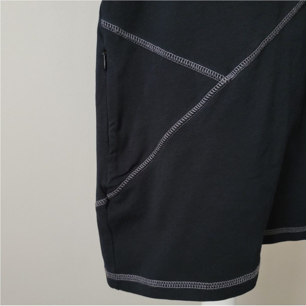 ATHLETA Black Organic Cotton Jersey Knit Sleeveless Tank Dress, hidden pocket, M - Picture 6 of 11